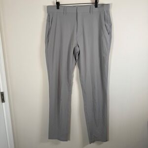 Fabletics Men's Slim Fit Gray Golf Pants 34x34 Athletic Casual Outdoor Sporty‎